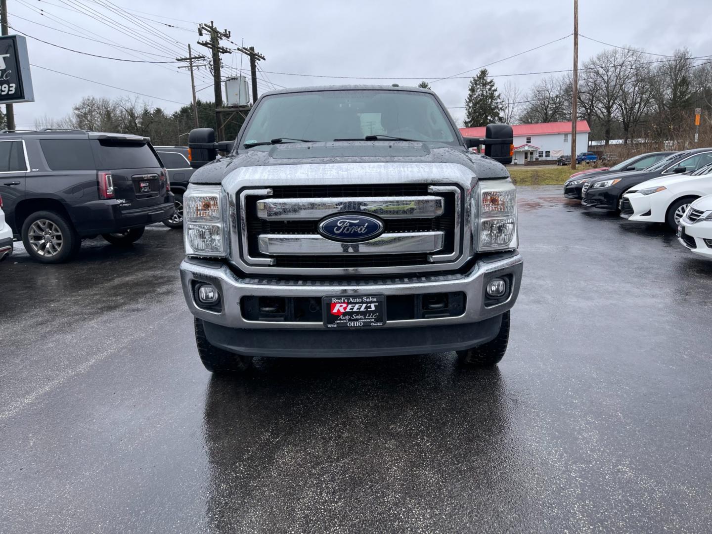 2015 Green /Gray Ford F-250 SD XLT SuperCab Long Bed 4WD (1FT7X2BT6FE) with an 6.7L V8 OHV 16V DIESEL engine, 6-Speed Automatic transmission, located at 547 E. Main St., Orwell, OH, 44076, (440) 437-5893, 41.535435, -80.847855 - Photo#1